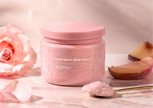 Velour Peach Body Scrub