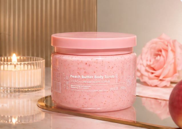 Velour Peach Body Scrub