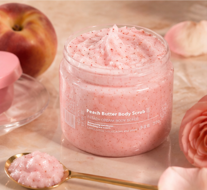 Velour Peach Body Scrub