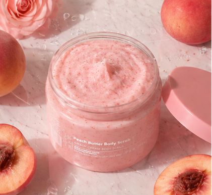 Velour Peach Body Scrub