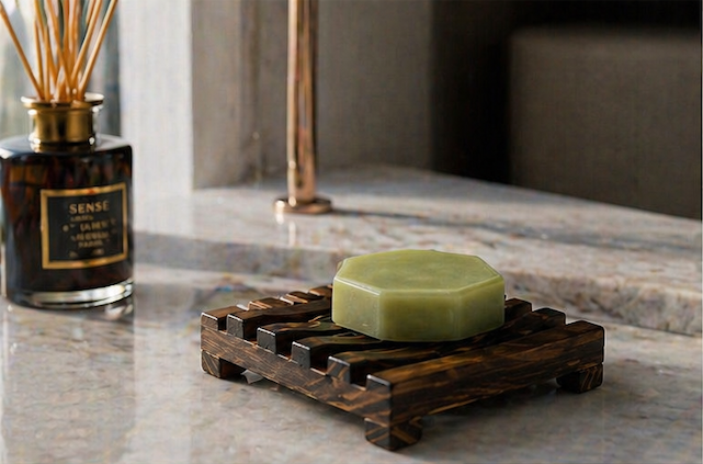 Artisan Charcoal Soap Holder