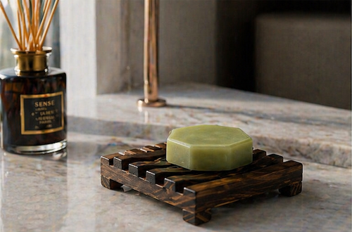 Artisan Charcoal Soap Holder