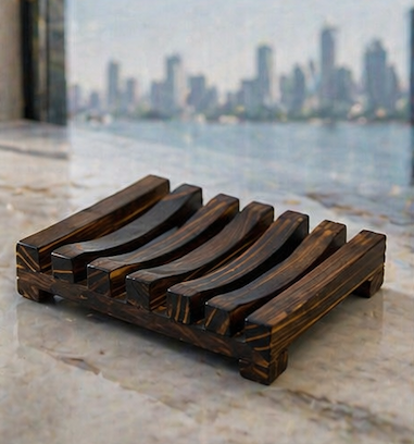 Artisan Charcoal Soap Holder