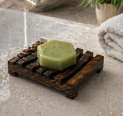 Artisan Charcoal Soap Holder