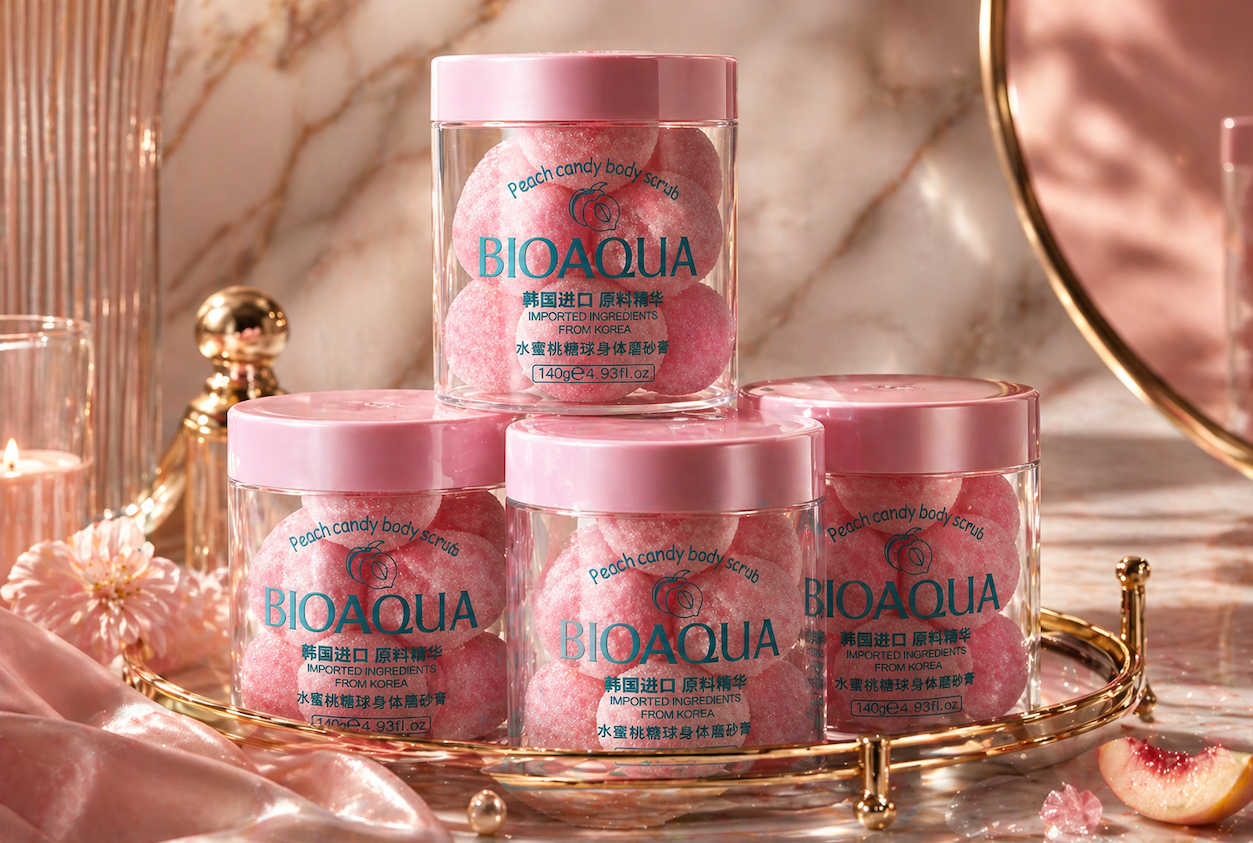 Peach Veil Exfoliating Cleanse Balls